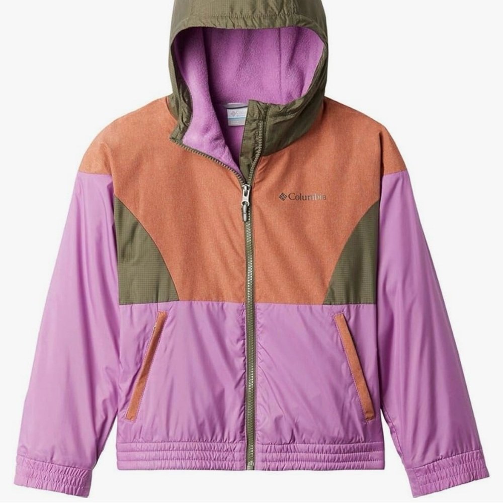 Columbia Girls’ Slide Hill Lined Windbreaker - L